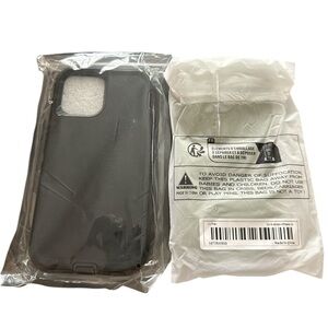 1 Defender & 1 Silicone Case For iPhone 12